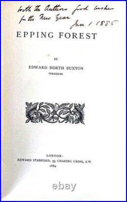 Epping Forest E N Buxton First Edition 1884