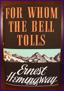 Ernest Hemingway SIGNED For Whom the Bell Tolls 1940 First Edition 2nd Printing
