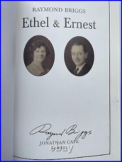 Ethel & Ernest A True Story by Raymond Briggs (Hardback, 1st Ed, Signed, 1998)