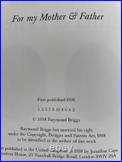 Ethel & Ernest A True Story by Raymond Briggs (Hardback, 1st Ed, Signed, 1998)