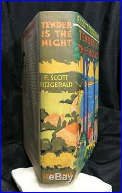 F. SCOTT FITZGERALD signed first edition TENDER IS THE NIGHT in dust jacket 1934