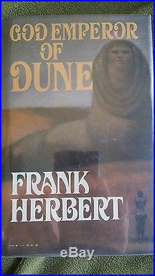 FIRST EDITION, FIRST PRINT, God Emperor of Dune by Frank Herbert, Signed HC/DJ