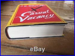 First Edition, Signed J. K Rowling Novel'the Casual Vacancy' (with Hologram)