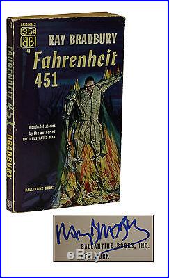 Fahrenheit 451 SIGNED by RAY BRADBURY True First Edition 1st PBO 1953