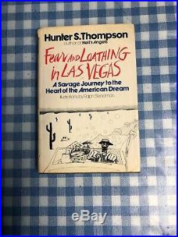 Fear and loathing in Las Vegas Book. First Edition 1971 HBDJ First US Ed Signed