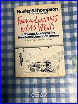 Fear and loathing in Las Vegas Book. First Edition 1971 HBDJ First US Ed Signed