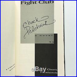 Fight Club SIGNED 1st Edition, First Printing Chuck Palahniuk Survivor