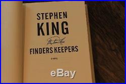 Finders Keepers by Stephen King 2015 hardcover, Signed by author, First edition