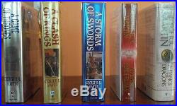 First Edition Game of Thrones Set 1st Print George RR Martin Signed Youll Feast