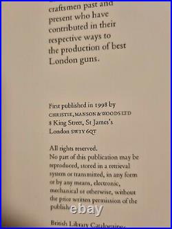 First Edition London Gunmakers, signed copy by Author Nigel Brown Hardback