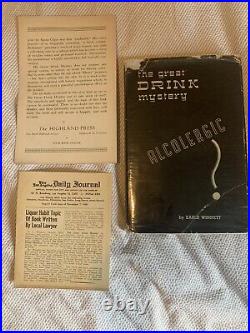 First Edition Signed By Author The Great Drink Mystery Hardback