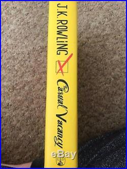 First Edition Signed JK Rowling The Casual Vacancy