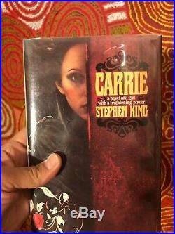 First Edition of Stephen King's Carrie in the Original Dust Jacket Signed by Him