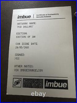 First edition! Imbue PCB Dollar 100 Exemplaires Signed
