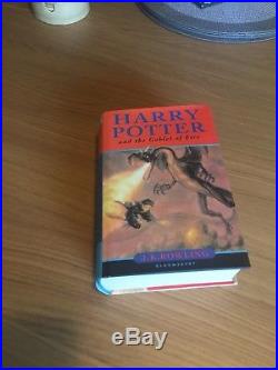 First edition signed Harry Potter book Goblet of fire