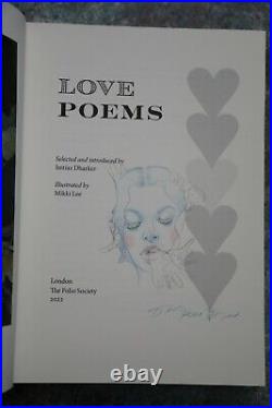Folio Society Imtiaz Dharker Love Poems signed remarqued first edition