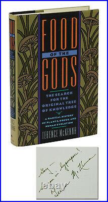Food of the Gods TERENCE McKENNA SIGNED First Edition 1992 Psychedelic 1st