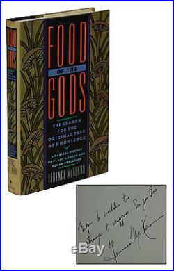 Food of the Gods by TERENCE McKENNA SIGNED First Edition 1992 Psychedelic 1st