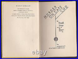 Frank Shay Murder on Cape Cod SIGNED 1st/1st 1931 Golden Age Mystery