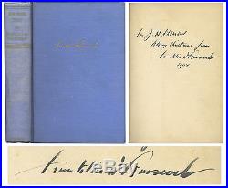 Franklin D. Roosevelt Signed First Edition, First Print