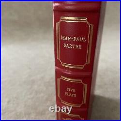 Franklin Library Signed First Edition Five Plays by Jean-Paul Sartre NrMINT LA