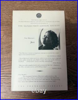 Franklin Library Signed First Edition Jazz Tony Morrison 1992