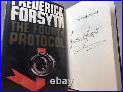 Frederick FORSYTH The Fourth Protocol Signed 1st Edition 1984 Good Condition