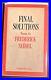 Frederick Seidel's first book Final Solutions Signed First Edition