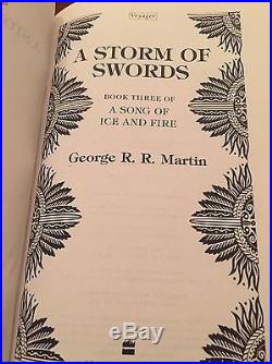 Game Of Thrones 1/1 First Edition Song Of Ice & Fire Signed