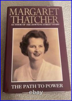 Genuine- SIGNED MARGARET THATCHER book THE ROAD TO POWER-1st Ed. USA-RARE