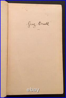 George Orwell / Inside the Whale and Other Essays Signed 1st Edition 1940