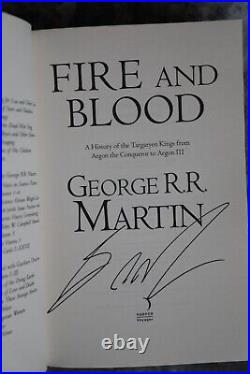 George RR Martin Blood and Fire (House of the Dragon) signed UK 1st edn/print