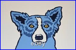 George Rodrigue Blue Dog Untitled First Edition Silkscreen Print Signed Artwork