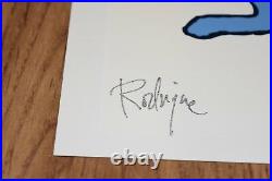 George Rodrigue Blue Dog Untitled First Edition Silkscreen Print Signed Artwork