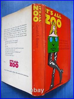 Gerald Browne It's all Zoo First edition signed by author (twice!) RARE
