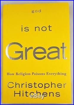 God Is Not Great First Edition'07 Signed Autographed by Christopher Hitchens NM