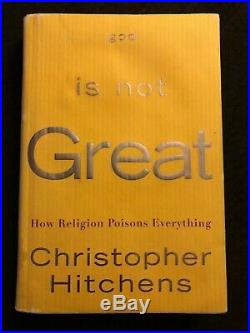 God Is Not Great Inscribed/signed Autograph Christopher Hitchens First Edition