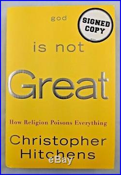 God is Not Great Christopher Hitchens First Edition Signed Rare Book NM