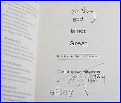 God is Not Great SIGNED by CHRISTOPHER HITCHENS Atheism First Edition 3rd 1st