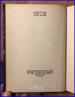 Gods' Man, Lynd Ward. Signed First Edition, 1st Printing