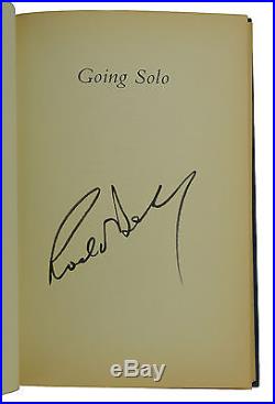 Going Solo SIGNED by ROALD DAHL First British Edition 2nd Printing 1987