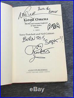 Good Omens by Neil Gaiman, Terry Pratchett Hardback First Edition Signed by both