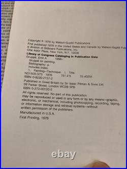 Gruppe On Painting Signed By Emile Gruppe First Edition Direct Techniques In Oil