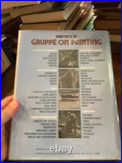 Gruppe On Painting Signed By Emile Gruppe First Edition Direct Techniques In Oil