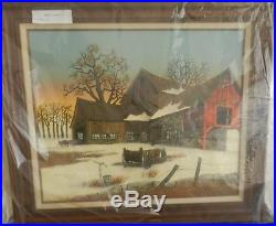 H. Hargrove First Snow Signed Framed Limited Edition LAST ONE 750/750