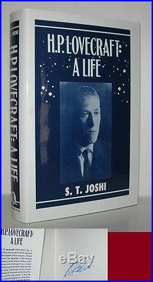 H. P. LOVECRAFT Life Joshi, S. T. First Edition 1st Printing Signed by Author