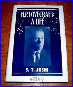 H. P. Lovecraft A Life S. T. Joshi 1st Edition Hc Signed Rare Necronomicon Press