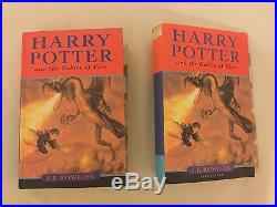 HARRY POTTER Canadian Goblet Of Fire RARE 1st First Edition J. K. Rowling SIGNED