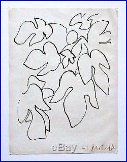 Henri Matisse - A Rare First Edition Crayon Signed French Lithograph, Litho
