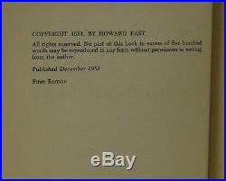 HOWARD FAST Spartacus FIRST EDITION SIGNED BY AUTHOR & ACTOR